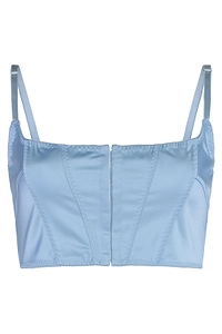 Anna October Hook-Front Cropped Top