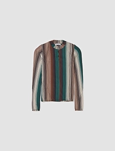 Anne Isabella Fade Stripe Cutout Knitwear