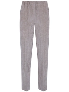 Anneclaire Corduroy Elastic-Waist Pants