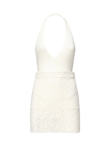 Archivio Lace V-Neck Mini Dress