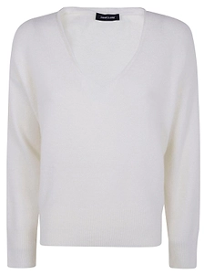 Anneclaire V-Neck Stretch Knitwear