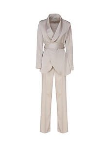 Archivio Iris Belted Palazzo Pants Suit