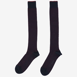 Ant45 Delaw Ribbed Knee-High Socks
