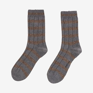 Ant45 Dublino Striped Ribbed Socks