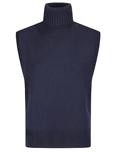 Archiviob Ribbed Turtleneck Knit Gilet