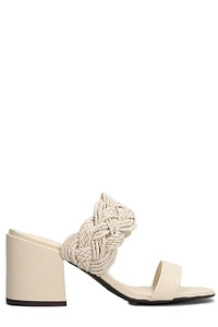 Arezzo Wide Braided Strap Sandals