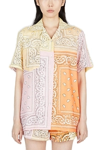 Paisley Printed Short Sleeved Shirt