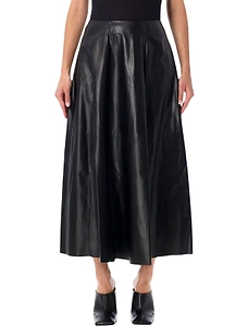 Arma Eleni Panelled Leather Maxi Skirt