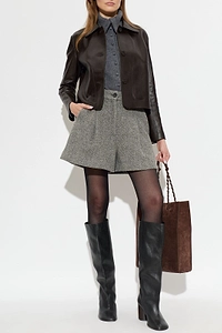 Arma Emy Cropped Leather Jacket