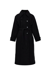 A.P.C. Lea Belted Double-Breasted Coat