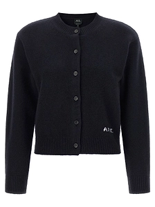 A.P.C. Lila Logo-Intarsia Cardigan