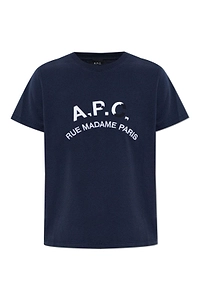 A.P.C. Logo Printed Crewneck T-Shirt