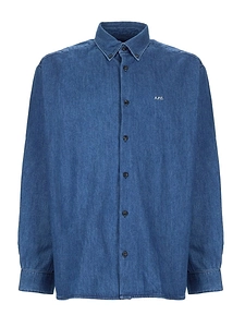 A.P.C. Logo Denim Shirt