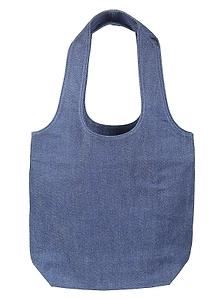 A.P.C. Logo Denim Tote Bag