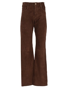 Arma Jean Suede Flared Pants