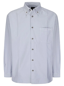 A.P.C. Logo Embroidered Button Down Shirt