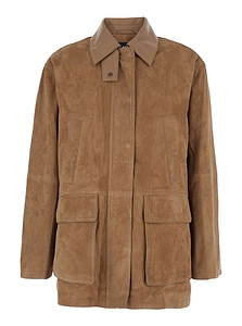 Kaylee Suede Patch Pocket Coat