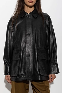 Maeve Relaxed Leather Jacket