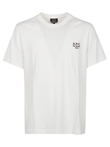 A.P.C. Logo Embroidered Crewneck T-Shirt