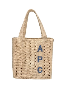 A.P.C. Logo Open-Weave Tote Bag