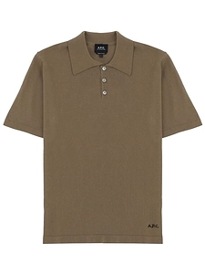 A.P.C. Logo Intarsia Polo Shirt