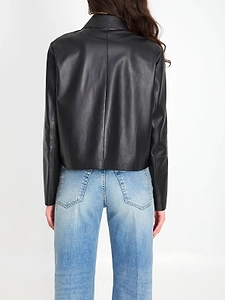 Arma Nos Emy Cropped Leather Jacket