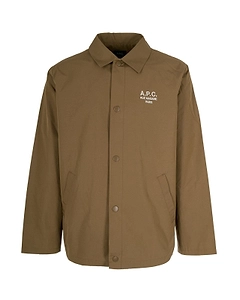A.P.C. Logo Printed Buttoned Jacket
