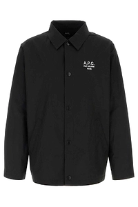 A.P.C. Logo Printed Buttoned Jacket