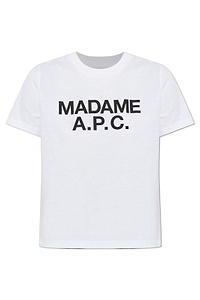A.P.C. Logo Printed Crewneck T-Shirt