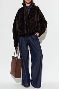 Paula Shearling Zip-Up Jacket