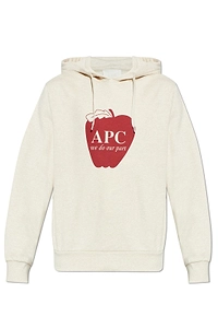 A.P.C. Logo Printed Drawstring Hoodie