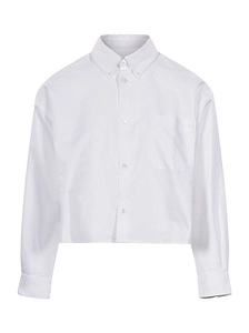 A.P.C. Long Sleeved Button-Down Cropped Shirt