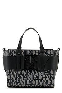 Armani Exchange All-Over Logo Printed Tote Bag
