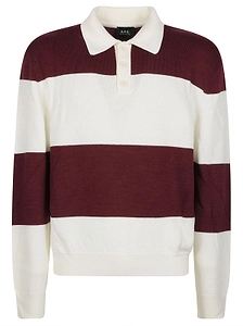 A.P.C. Luis Striped Polo Knitted Sweater