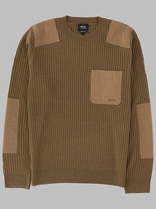 A.P.C. Mallarme Patch Pocket Knitted Sweater