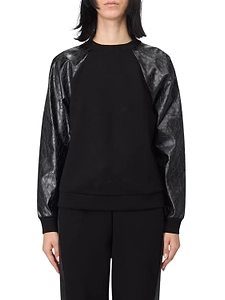 Armani Exchange Contrast Sleeved Sweatshirt
