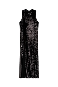 Atlein Sequin Embellished Sleeveless Maxi Dress