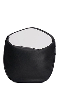 Armani Exchange Hammered Effect And Zip Closure Hobo Bag