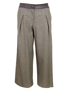 Armani Exchange Herringbone Relaxed Fit Trousers