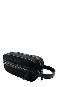 Armani Exchange Logo Plaque Zipped Beauty Case