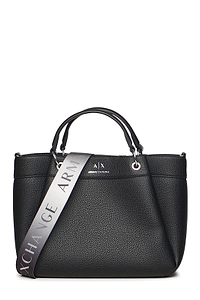 Armani Exchange Logo Printed Medium Tote Bag