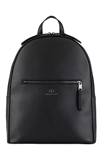 Armani Exchange Logo Printed Zipped Backpack