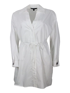 Armani Exchange Long Sleeve Tie Dress