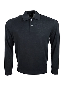 Armani Exchange Regular Fit Knit Polo Shirt