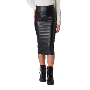 Atos Lombardini Faux Leather Mini Skirt