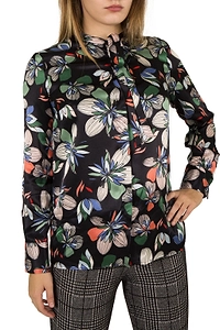 Atos Lombardini Floral Print Long-Sleeved Blouse
