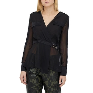 Atos Lombardini V-Neck Long-Sleeved Blouse
