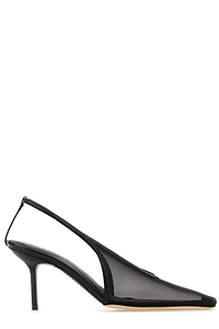 Evelina Mesh Slingback Heeled Sandals