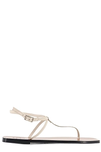 Atp Atelier Square-Toe Strappy Flat Sandals