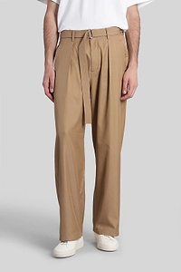 Attachment Belted Pleated Wide Leg Trousers